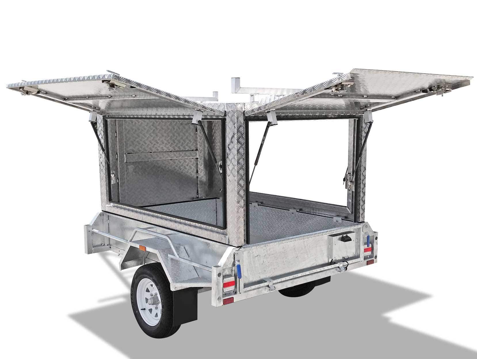 7x4 Tradesman Trailer (Aluminium Canopy) Trailers Stonegate Industries