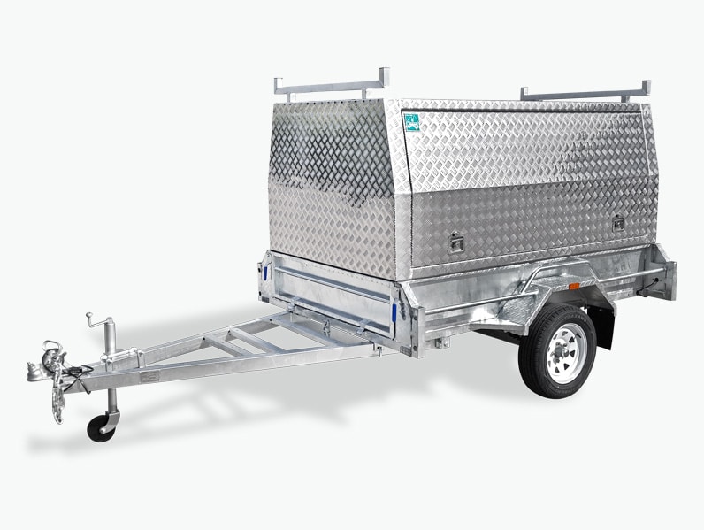 8x5 Tradesman Trailer Aluminium Canopy Heavy Duty Box Trailer Brisbane