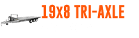 tri axle flat top trailer heavy duty