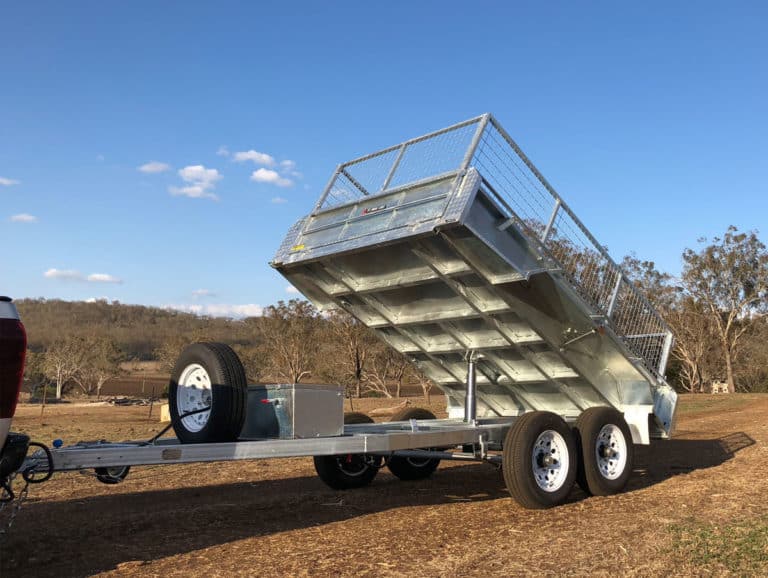 Galvanised 8x5 Hydraulic Tipper Trailer For Sale Brisbane Gold Coast