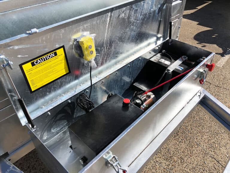 12x7 Flat Top Hydraulic Tipper Trailer For Sale Brisbane Stonegate