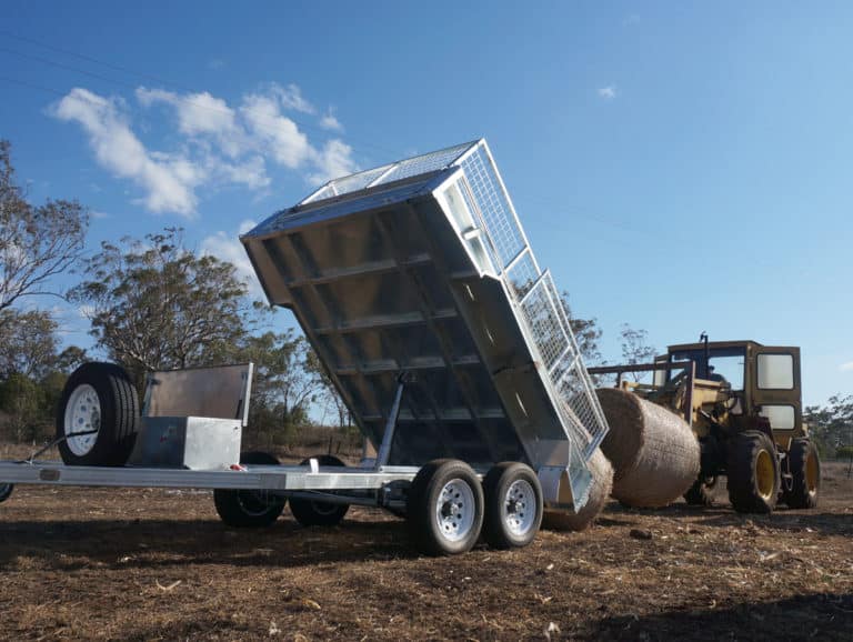 Galvanised 8x5 Hydraulic Tipper Trailer For Sale Brisbane Gold Coast