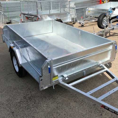 8x5 Box Trailer with Extra High Sides Stonegate Industries