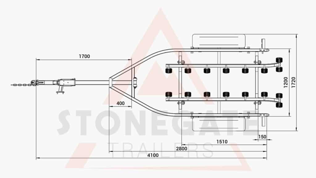 Galvanised Jetski Trailer For Sale. Tinny Trailer Brisbane Gold Coast