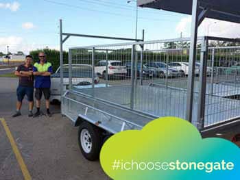 tandem trailers for sale with cage