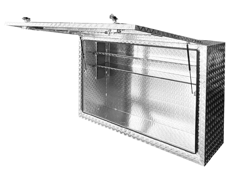 TK4 Full Side Opening Door Truck Box For Sale with 2 Shelves 1900mm x 600mm x 1200mm