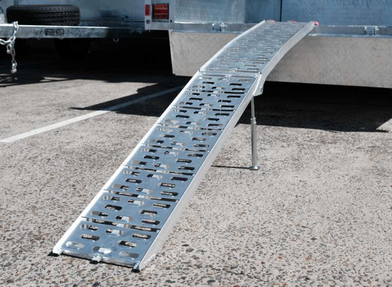 2.2m Aluminium Curved Folding Loading Ramp For Sale Brisbane Queensland