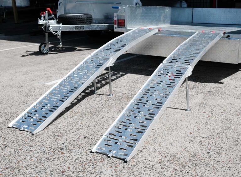 2m Ramps 2.2m Aluminium Curved Folding Loading Ramp For Sale Brisbane Queensland